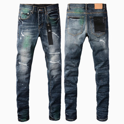 European And American Street Designer Solid Color American Retro Hip-hop Fashion Jeans