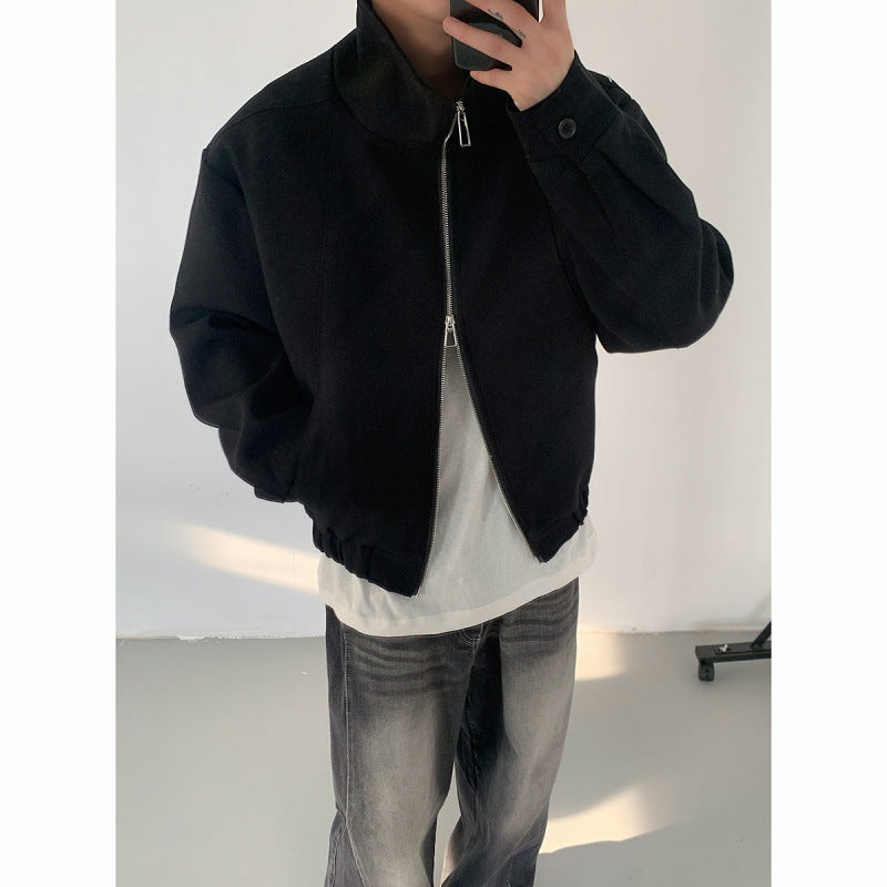 Autumn Short Profile Citywalk Minimalist Couple Jacket Jacket